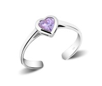 Toe Ring Heart Shaped TR-564